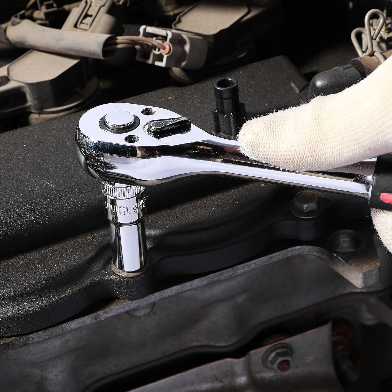 3/8" Drive Metric Deep Impact Socket Set Mid-Length 6-19 mm 14PCS 6 Point