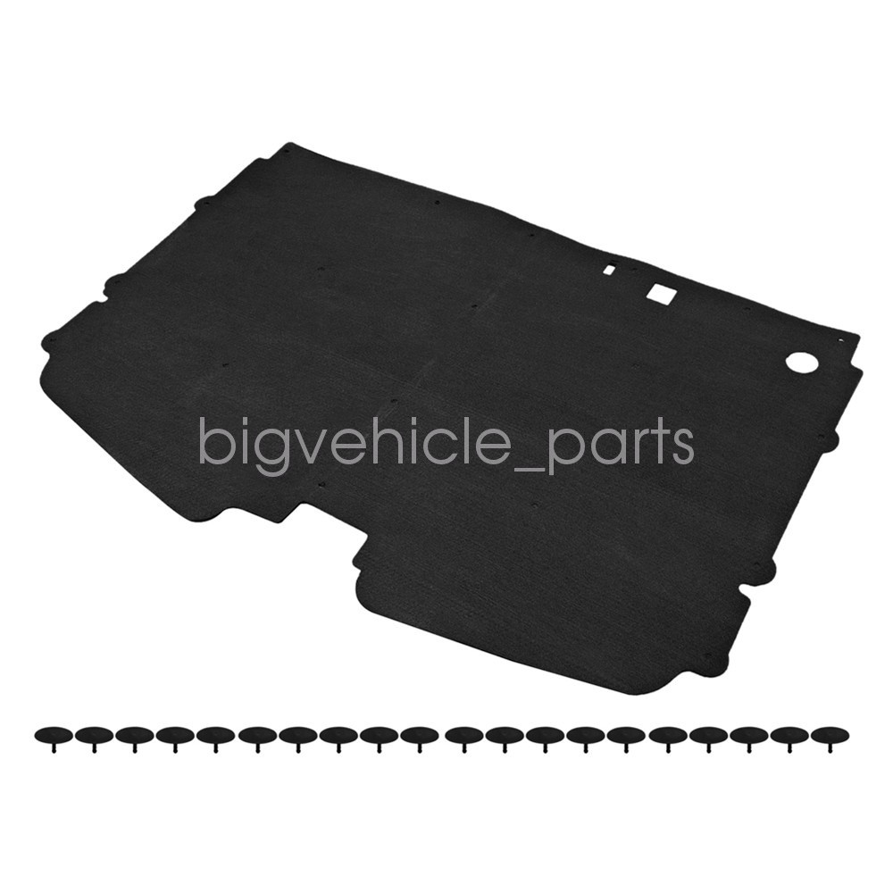 For 1988-1998 Chevy GMC Trucks Hood Insulation Pad W/Clips C1500 K2500 C3500