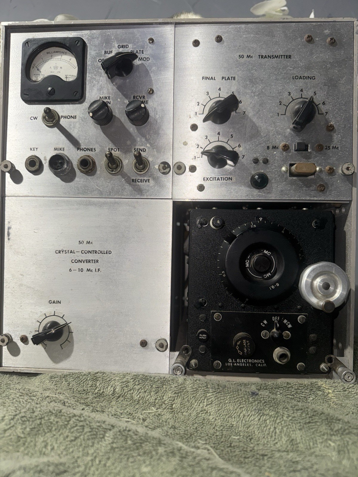 RCA BC-455 BRadio Receiver – U.S. Signal Corps – WWII – ( No tested )