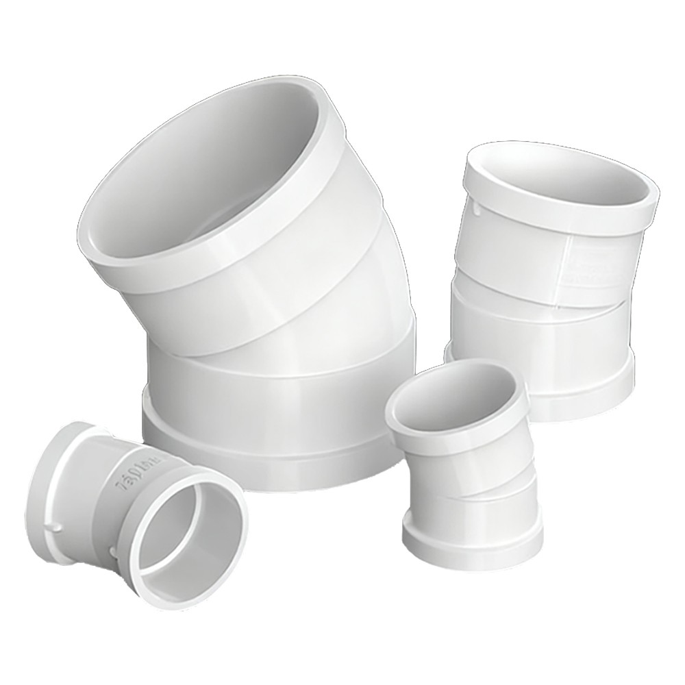 PVC Drain Pipe Coupling Connector Plumbing Fitting Elbow Various Angles / Size