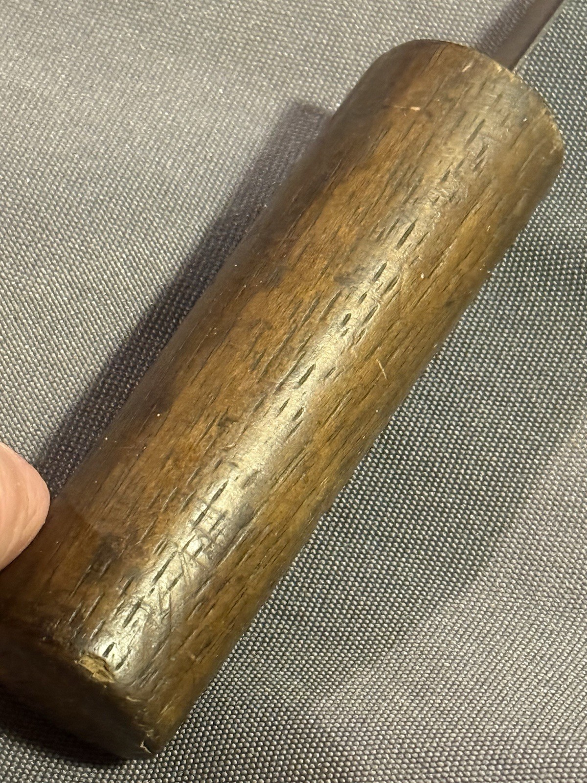 Antique Folk Art Rat Tail File Forged Knife Shank yankee ingenuity