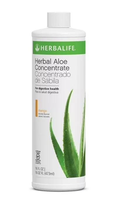 Herbalife Herbal Aloe Concentrate: Mango Flavor Pint- 16 floz, 1065, from USA