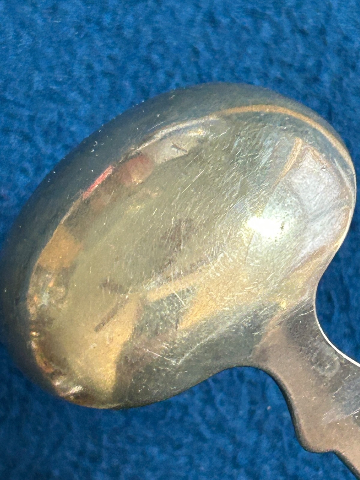 Antique Coin Silver Sauce Spoon Marked S&H. Approx 6” 23.3 Grams Monogrammed
