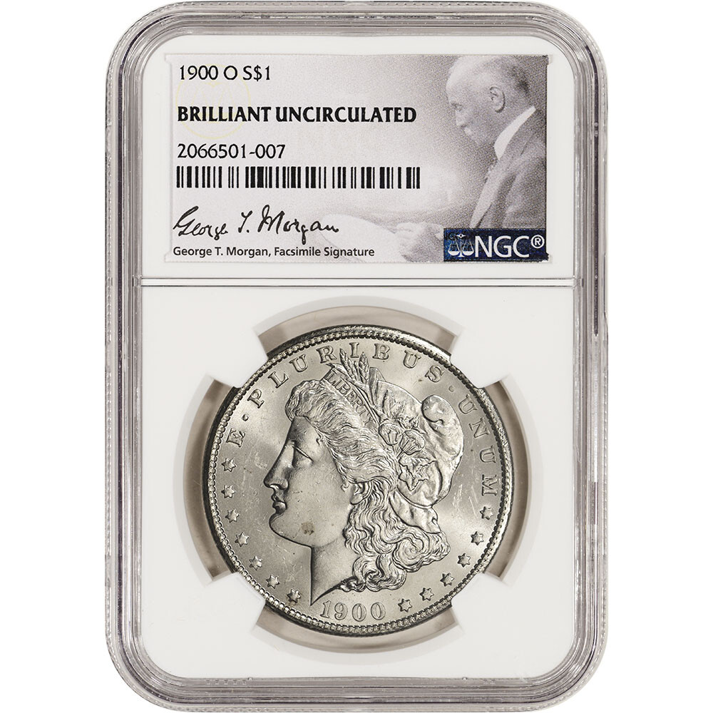 1900 O US Morgan Silver Dollar $1 - NGC Brilliant Uncirculated