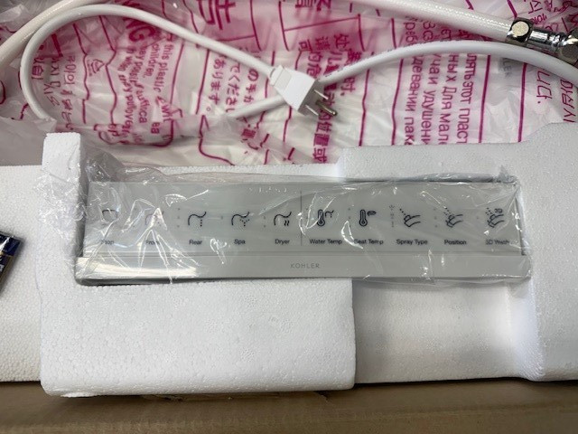 Kohler PureWash Electric Elongated Heated Bidet Toilet Seat White 28119-0 - NOB