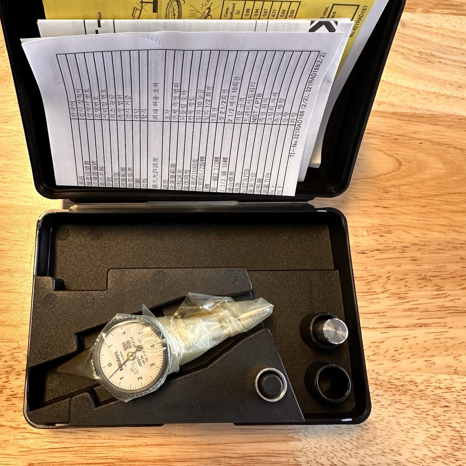 Mitutoyo 513-463-10E Compact Type Dial Test Indicator, .008" Range, .0001"