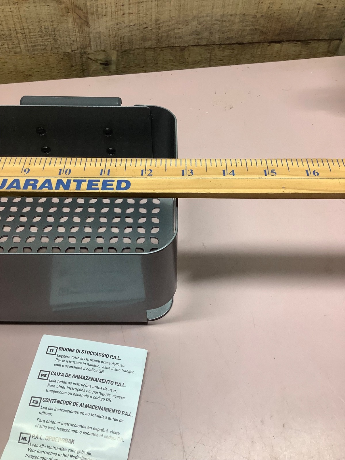 Traeger BAC653 P.A.L. POP-AND-LOCK Steel Storage Bin