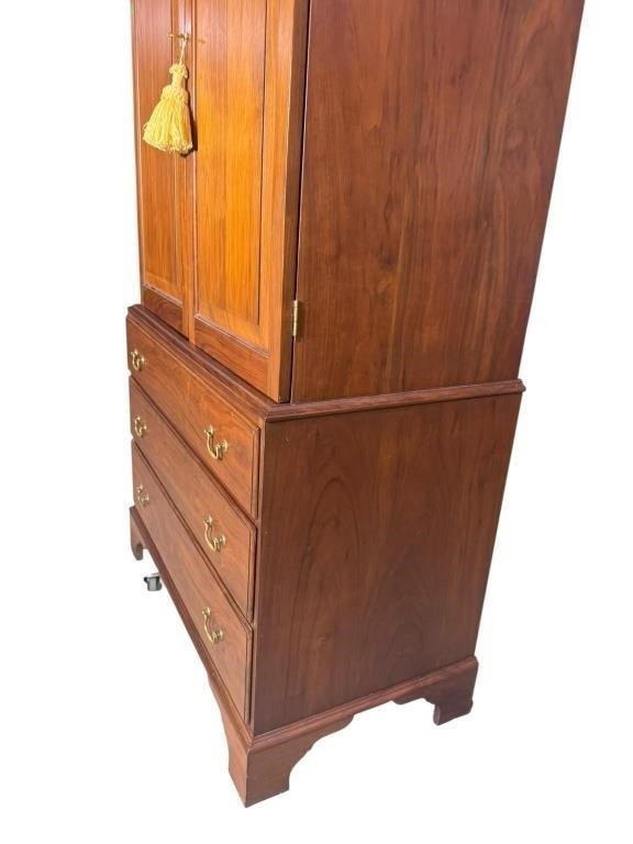 Shop Made Walnut Linen Press 20thc