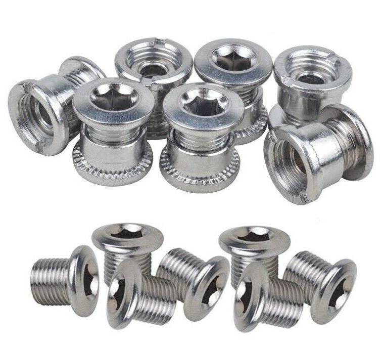 MTB Road Bike Chainring Bolts Steel Single Double Triple Speed Nut Screw 6.5/8.5