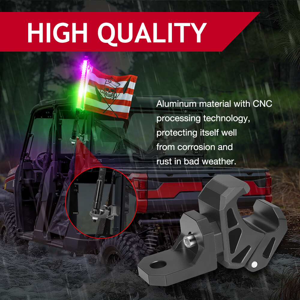 For CFMOTO UFORCE 600 1000 UTV Whip Light Mount Clamp Bracket Pro-fit Cage 1PC