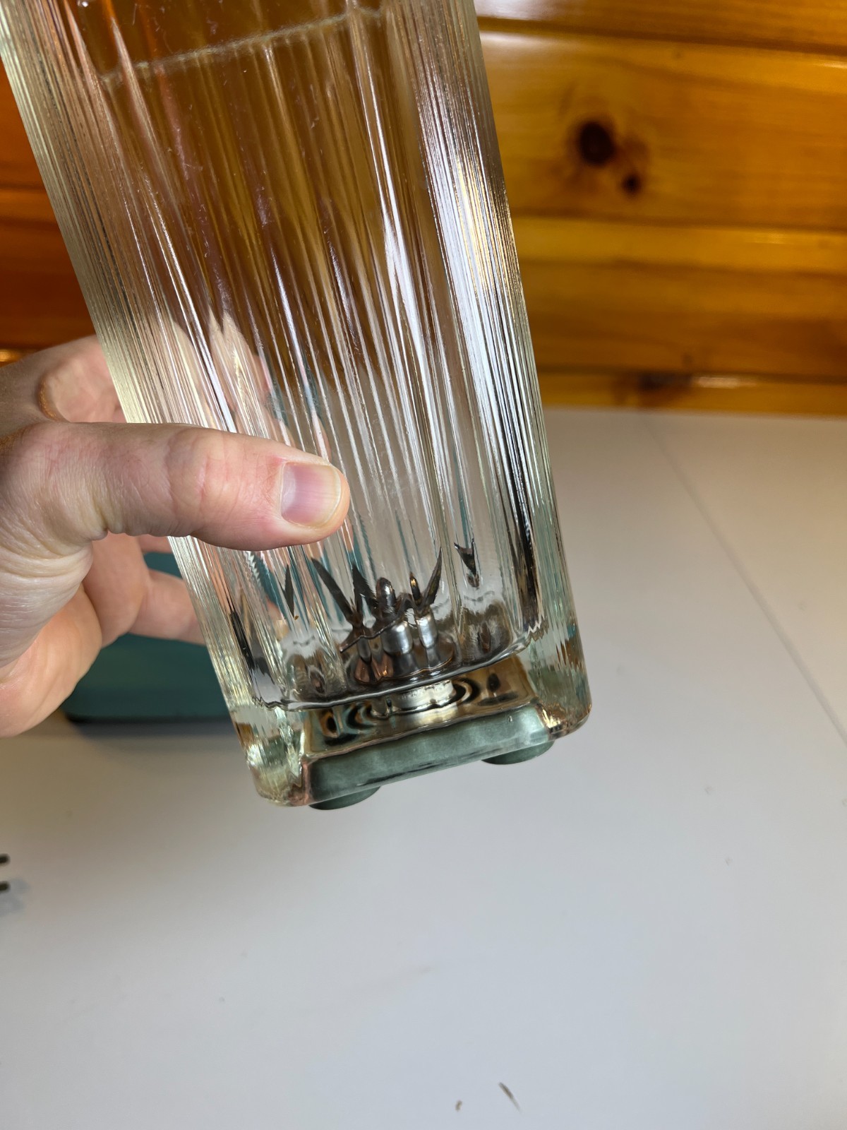 Vintage 1950s Dormeyer Model 5906 Turquoise Teal Blender Glass Chef Logo CHICAGO