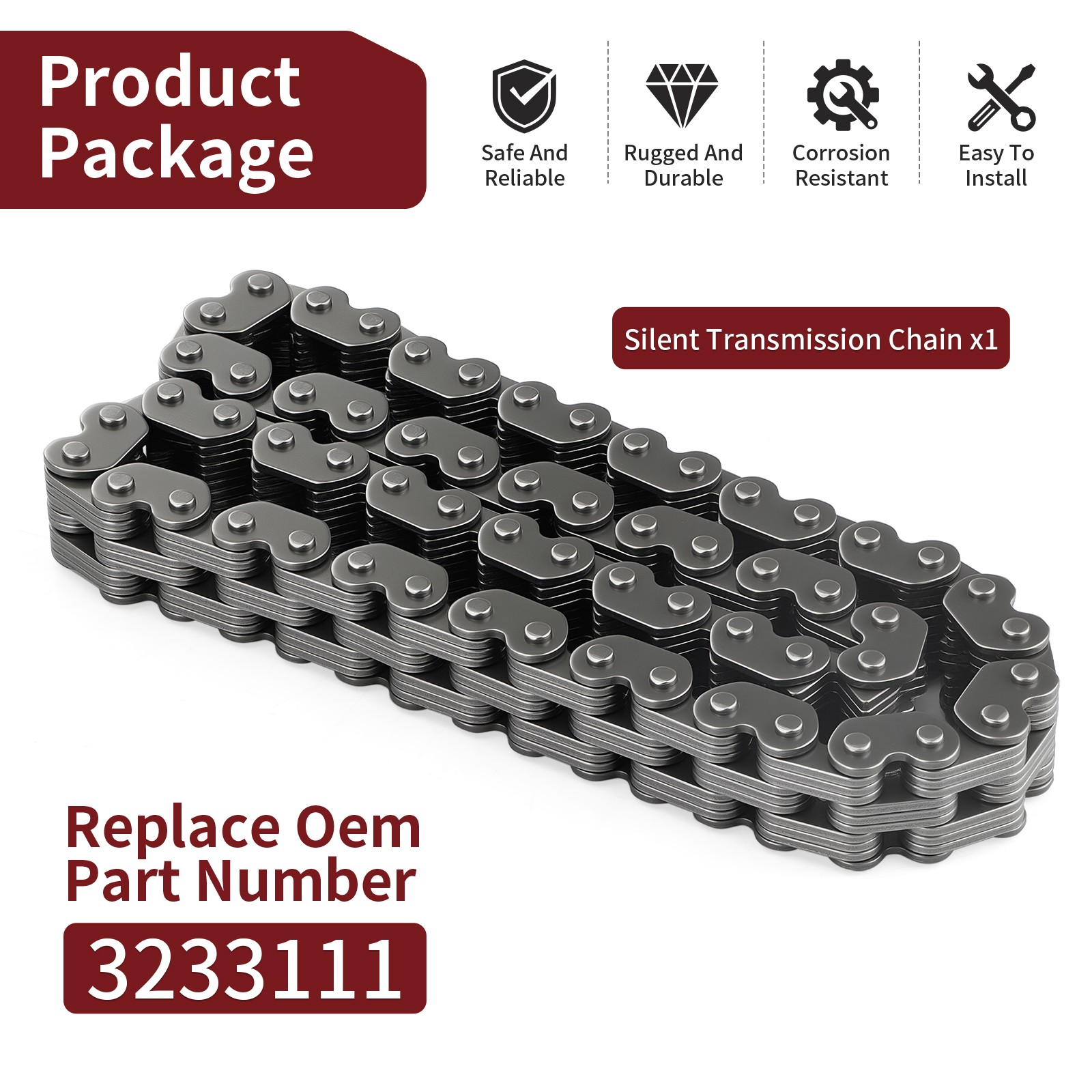 Silent Transmission Chain For Polaris Trail Blazer Scrambler 250 330 400 500 NEW