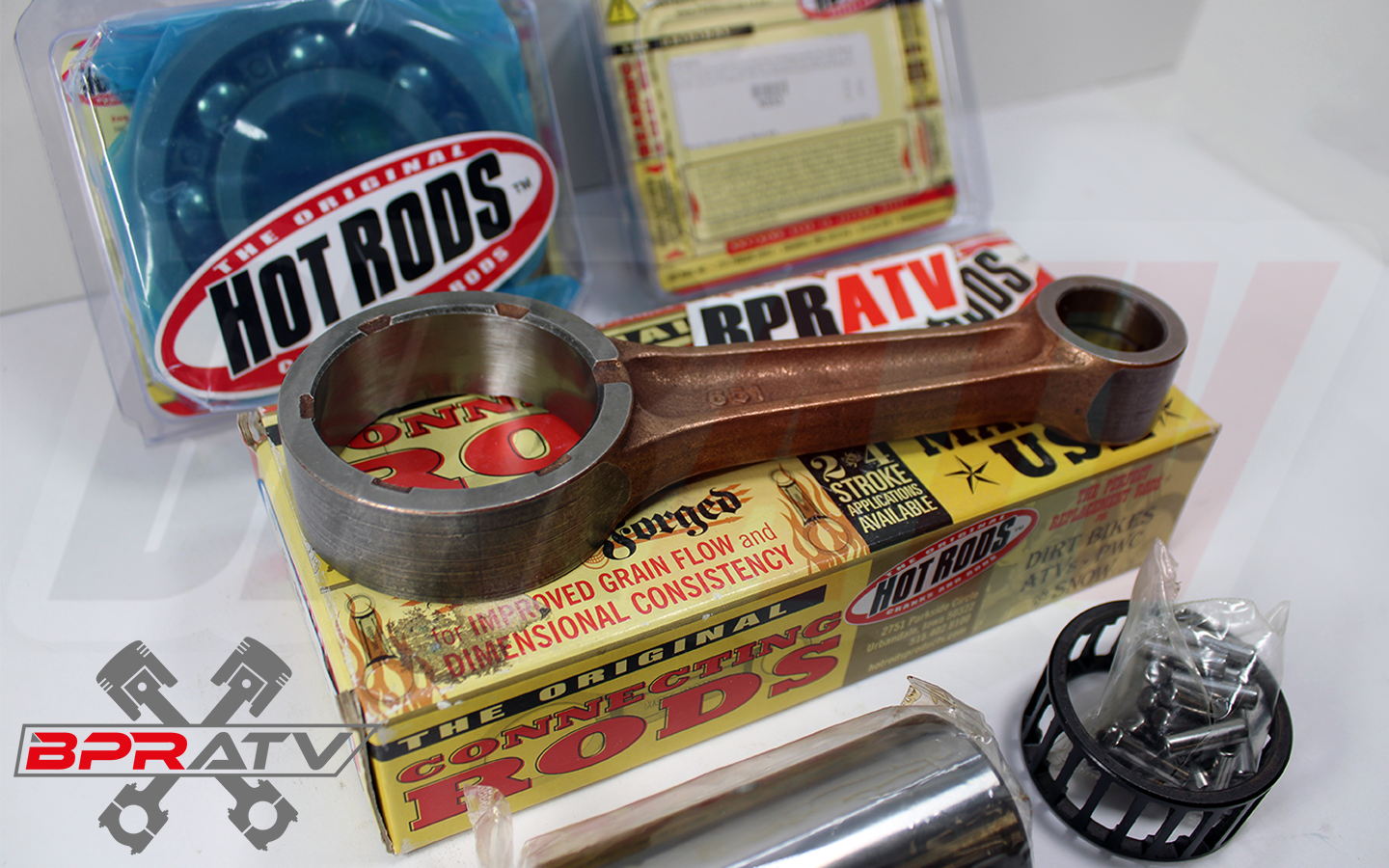 Yamaha Raptor 700 Hot Rods Connecting Rod Kit Hotrods Bearings Crank Rebuild Kit