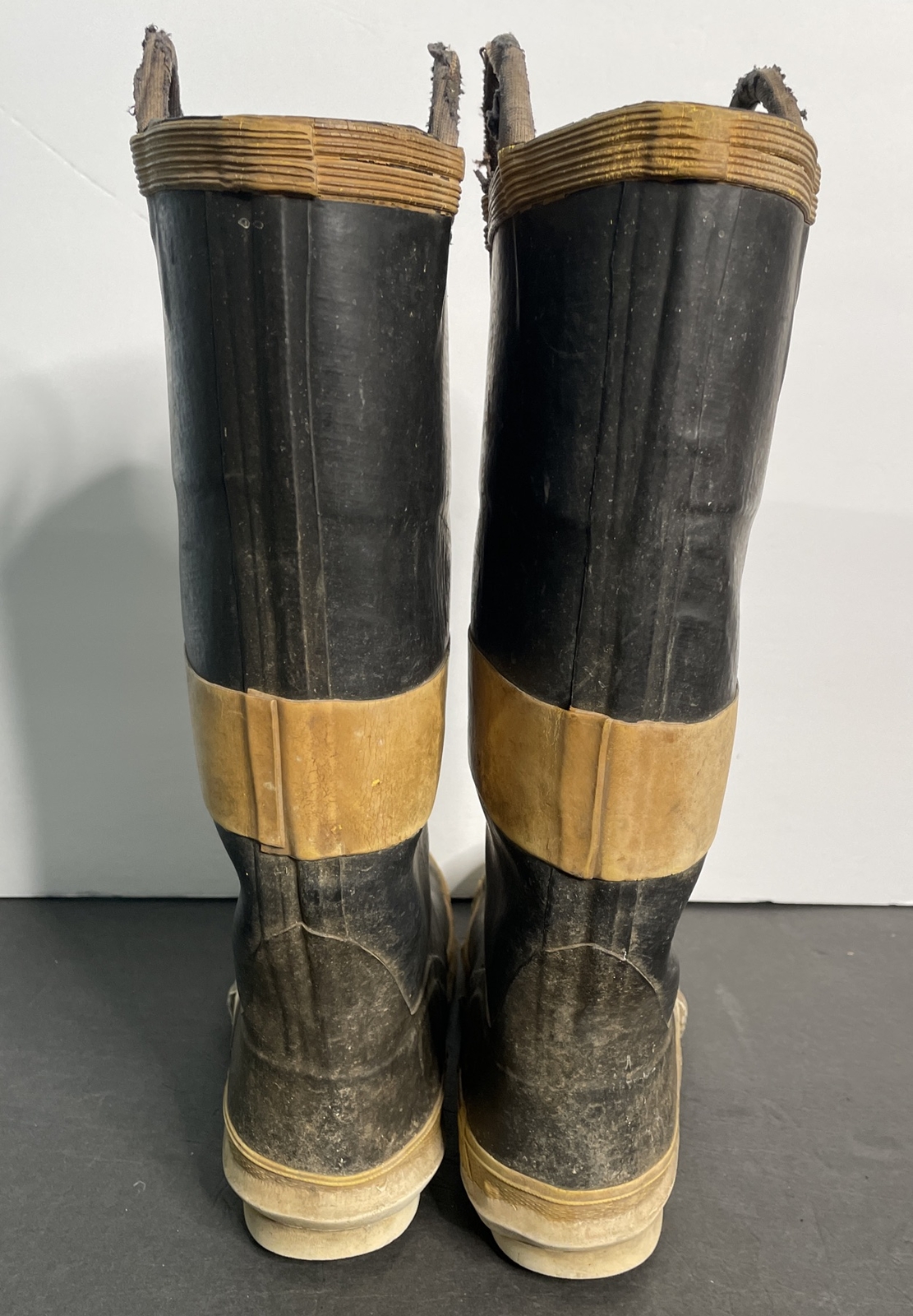 Vintage Ranger Rubber Co Firemaster Steel Toe Insulated Boots Size 10.5 USA Made