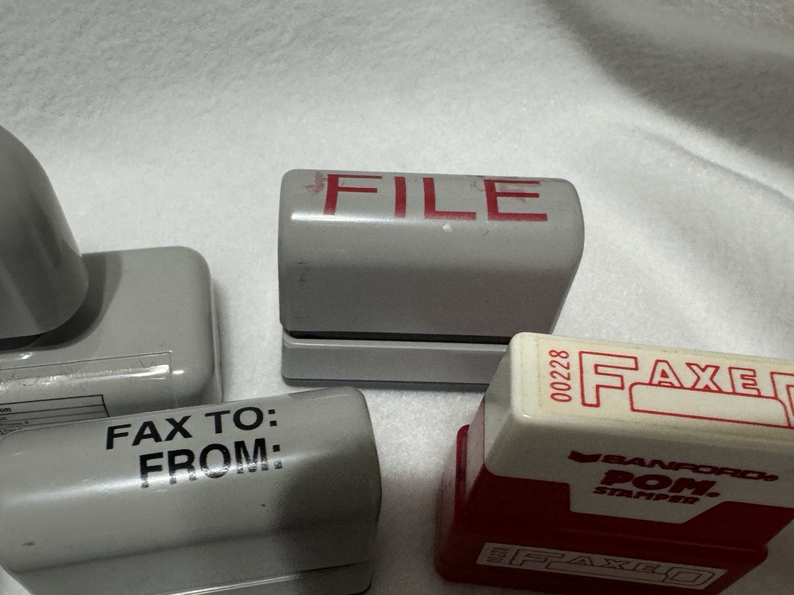Office Stamp Lot Xstamper & Sanford | PAID RECEIVED FILE CONFIDENTIAL FAX