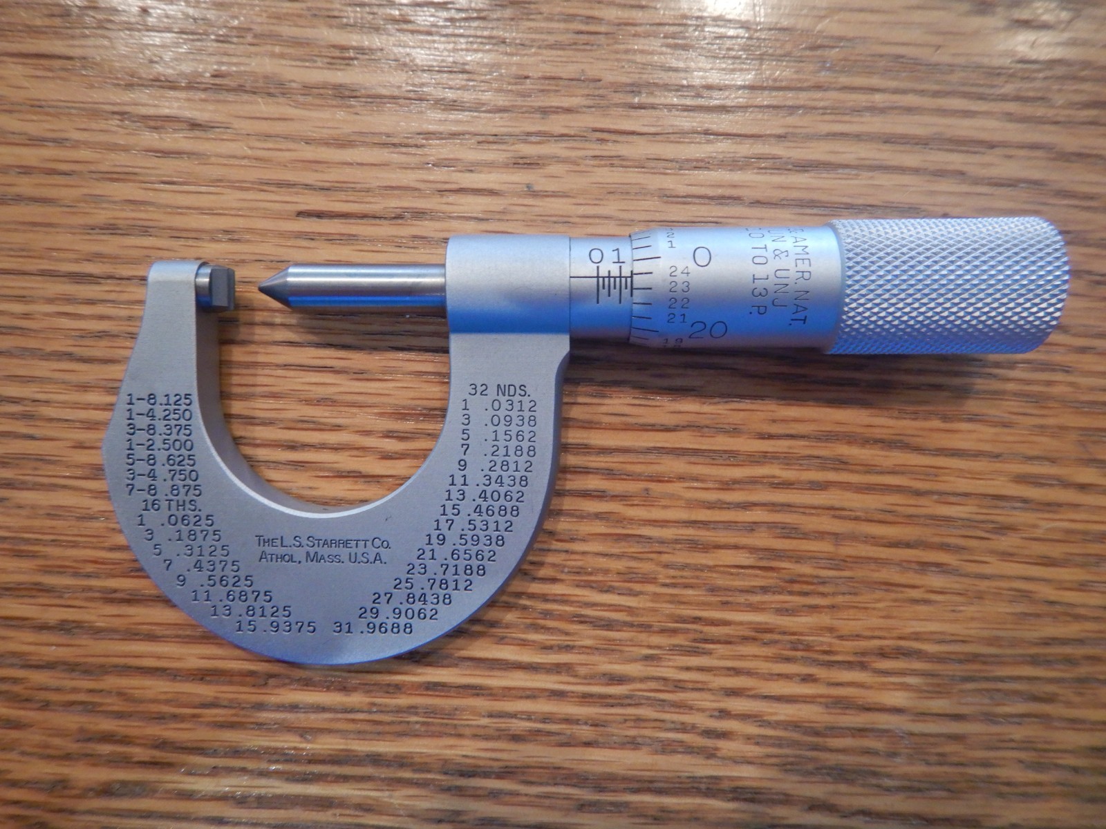 Starrett Metric 575 Screw Thread Micrometer: 0 to 25 Pitch in mm Must see NR