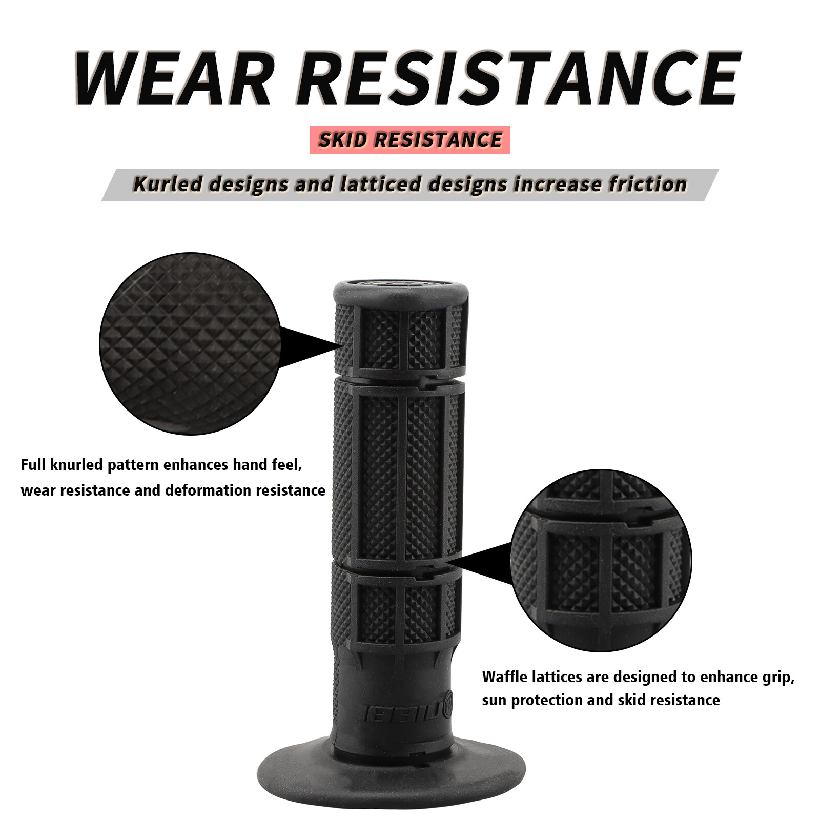 NIBBI Twist Throttle Grip Assembly w/ Cable 7/8" Motorcycle Handlebar Grips 22mm