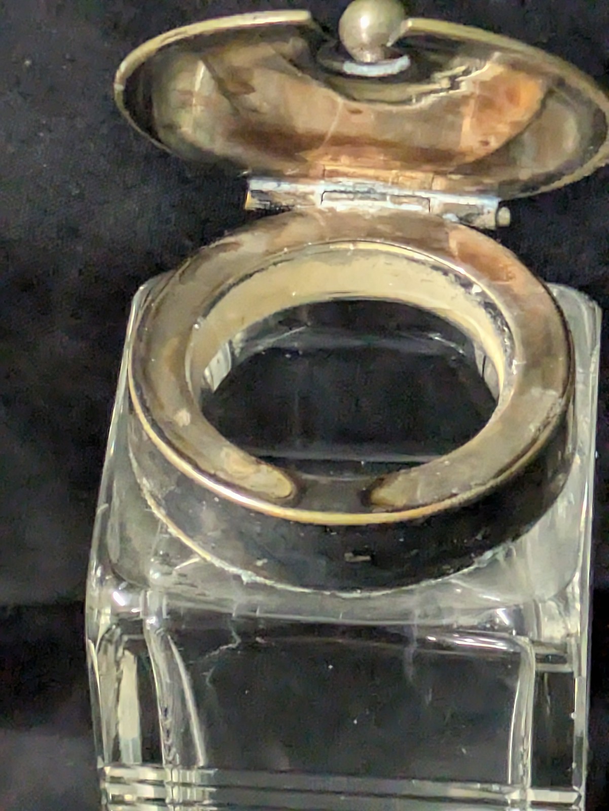 Vintage 6 Bottle Cruet Set with Handles Holder Silver plate Art Deco Condiments