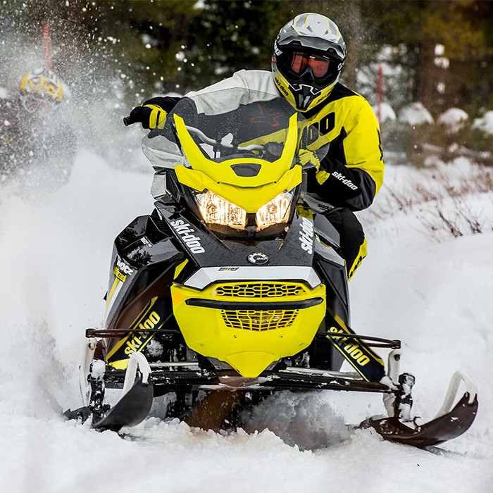 Ski-Doo Yellow & Black Bombardier Shock Protector Covers Snowmobile (Set 2) NEW