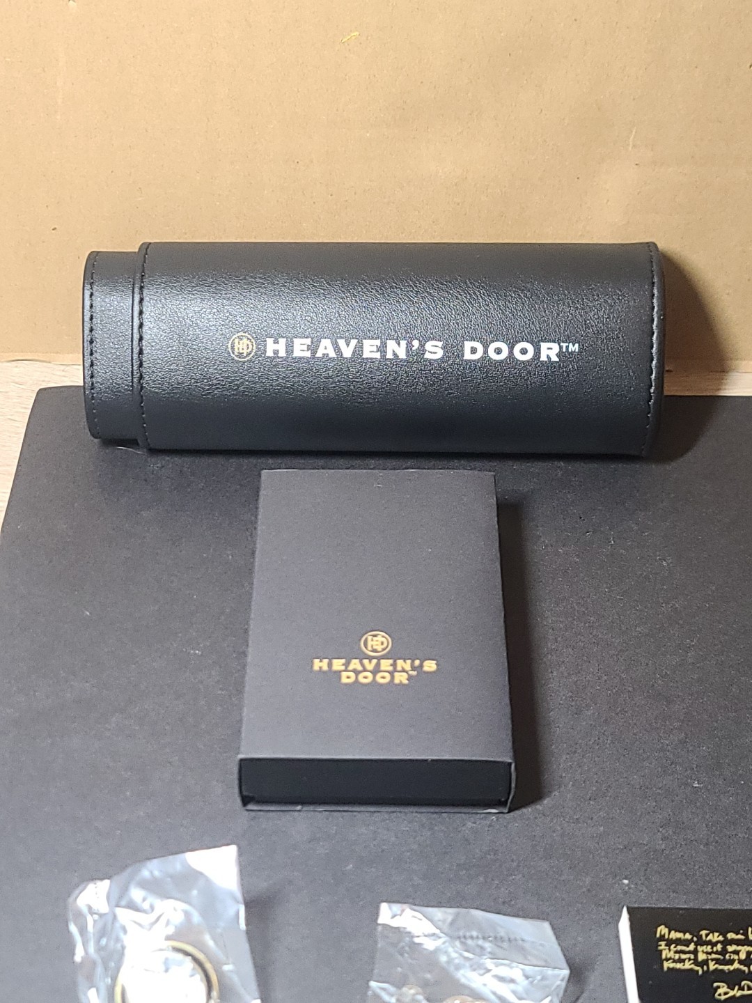 Bob Dylan HEAVEN'S DOOR! Cigar Cutter & Holder, Pins, Matches, & Whiskey Glass!