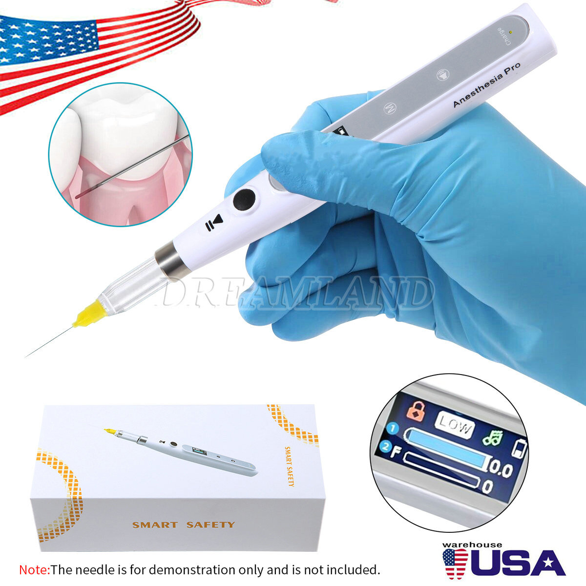 Electric Dental Painless Oral Local Anesthesia Delivery Device Injection Pen USA