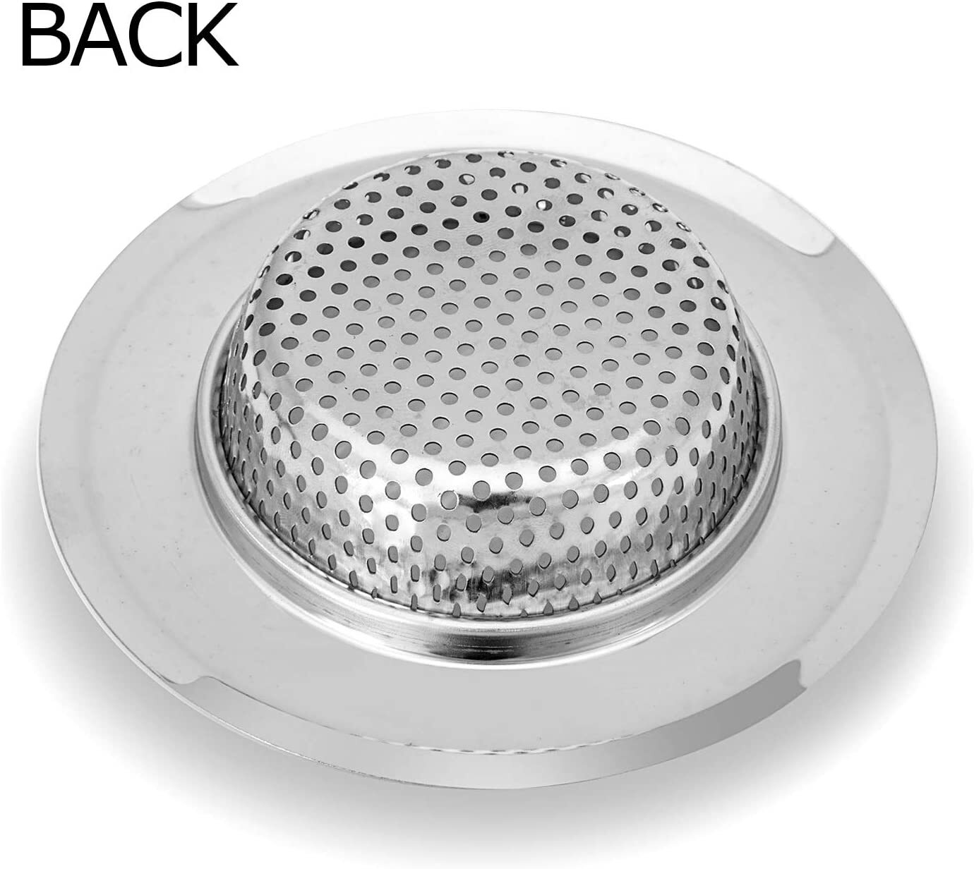 4/2pc 4.5" Kitchen Sink Strainer Stopper Stainless Steel Drain Basket Waste Plug
