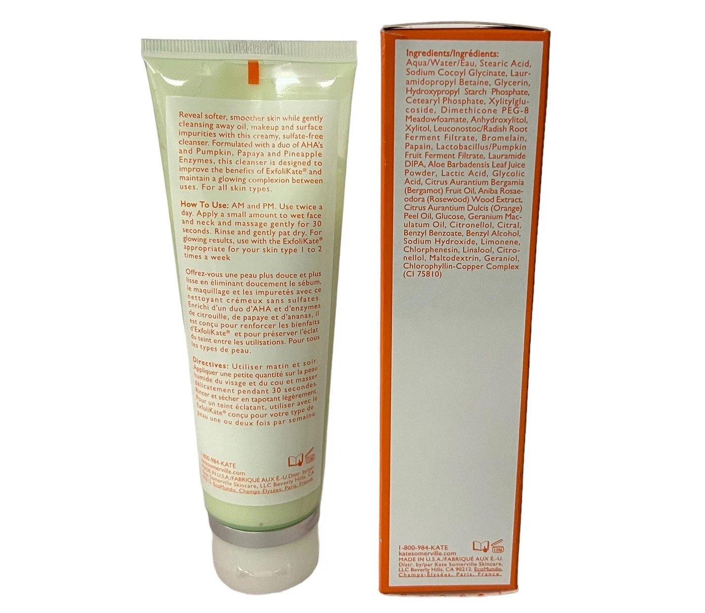 Kate Somerville ExfoliKate Cleanser Daily Foaming Wash ~ Full Size 120 ml / 4 oz