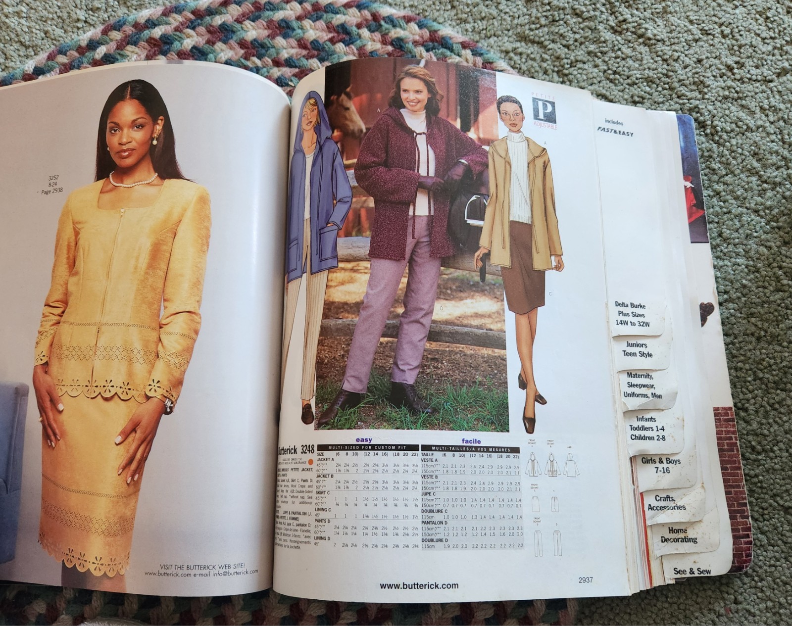 HUGE vtg Butterick Fall 2001 Store Counter PATTERN CATALOG Clothing Crafts Decor