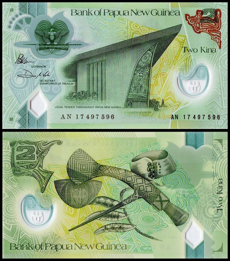 Papua New Guinea 2 Kina, 2017, P-50a.1, UNC, Polymer
