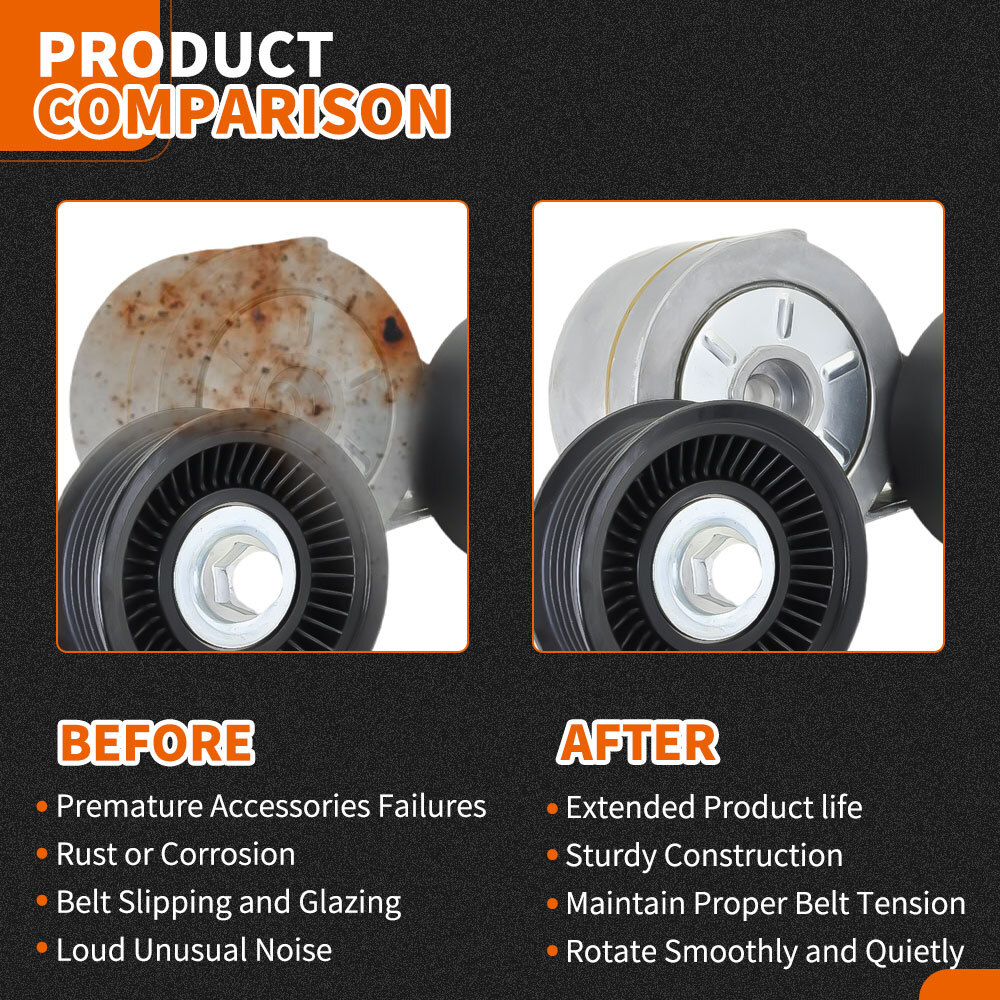 6PK2240 Serpentine Belt Tensioner for Dodge Ram 1500 Dakota Durango SLT SXT 4.7L