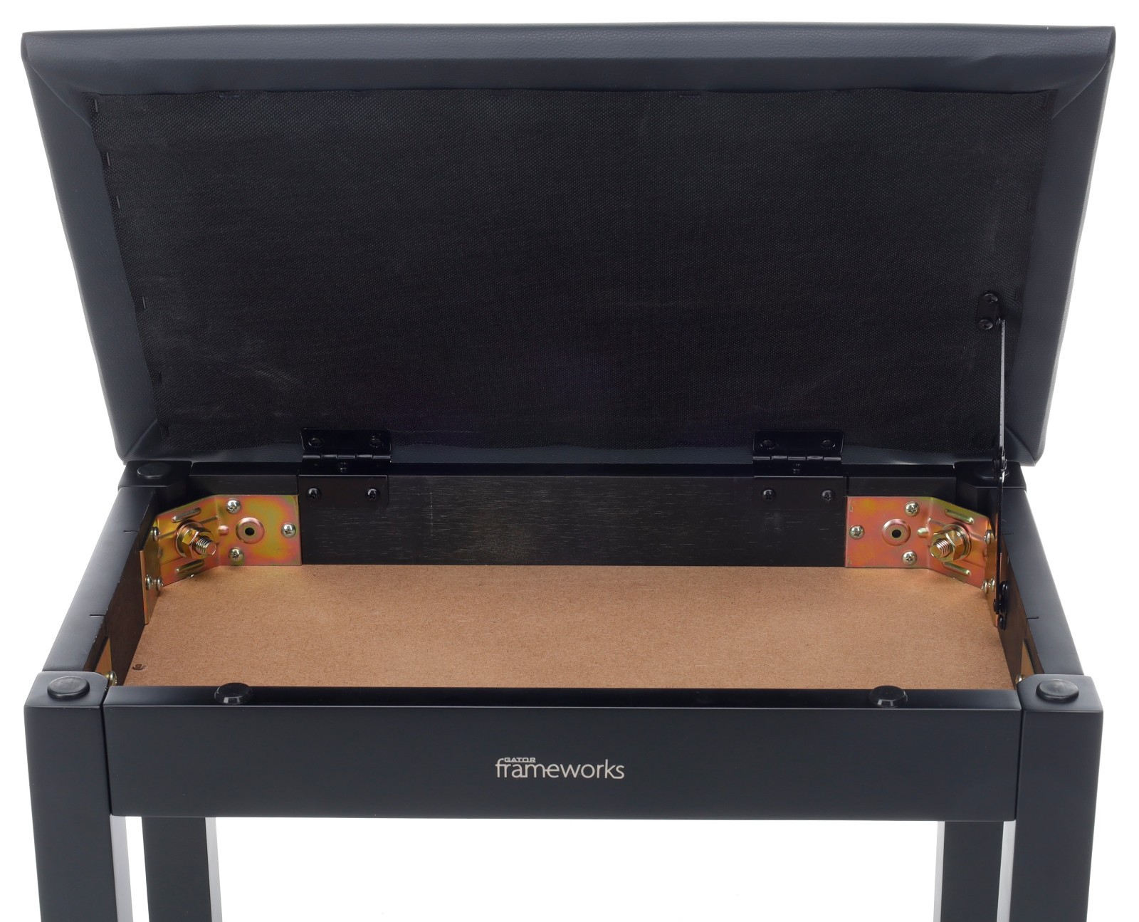 Gator Frameworks GFW-KEYBENCH-WDBKS Deluxe Wooden Piano Bench with Storage Lid