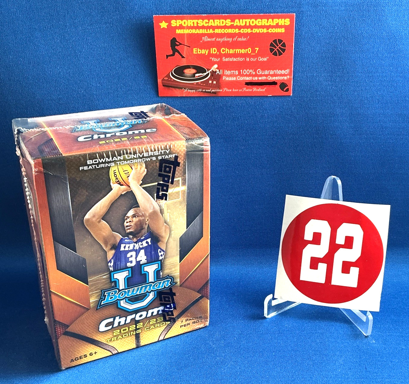 2022-23 Bowman Chrome University Basketball Box Poss. Caitlin-Wemby RC?