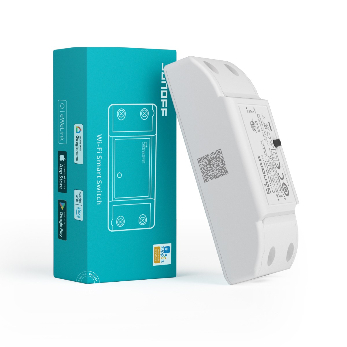 SONOFF BASICR4 WiFi Smart Switch,ESP32 Chip Wireless Relay Switch DIY Module,10A