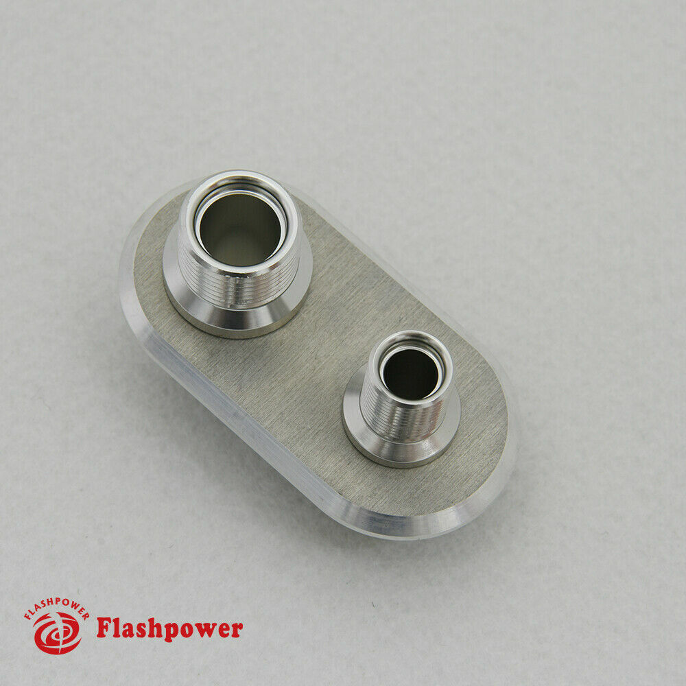 2-Port Billet Aluminum Firewall Heater & A/C Bulkhead Connector Hot Rod