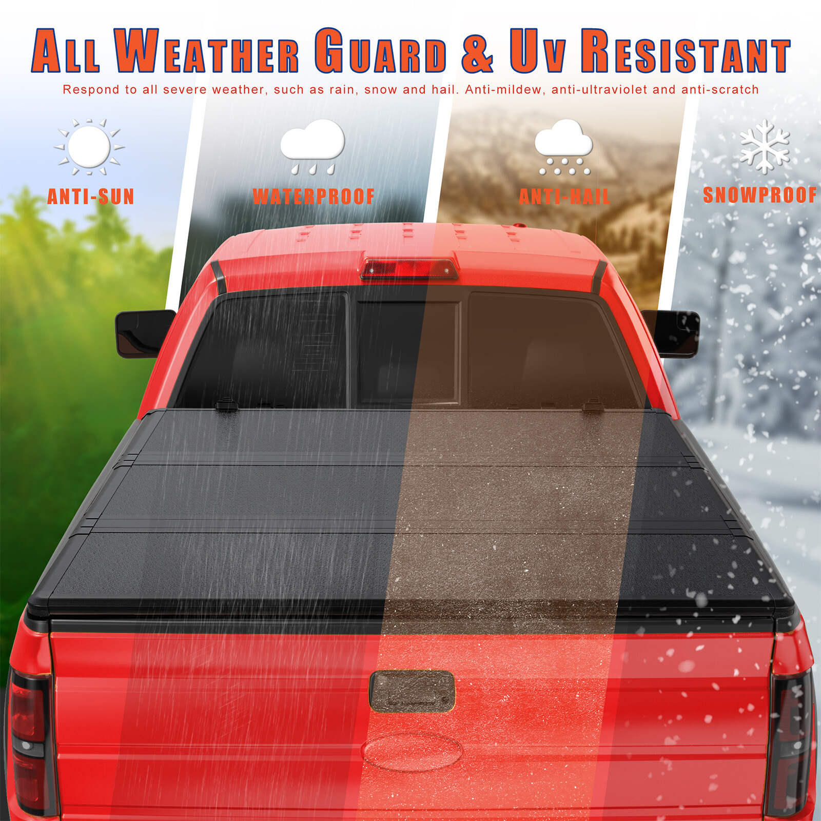 5.8FT Hard Solid Tonneau Cover For 2007-2024 Silverado Sierra 1500 Truck Bed