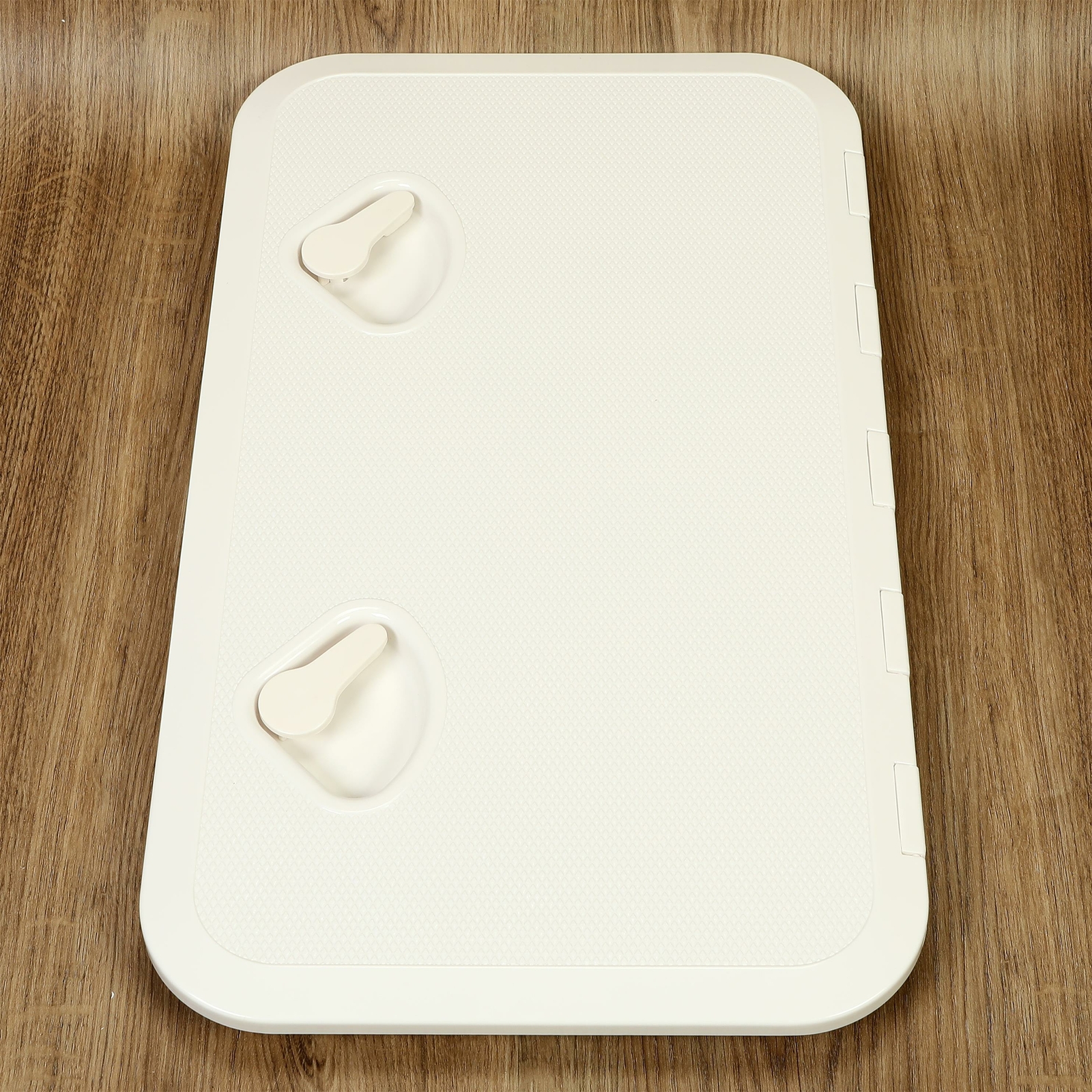 White Marine Boat Deck Hatch Lid 24" X 14" 180 Hinge Strong Recessed Handle