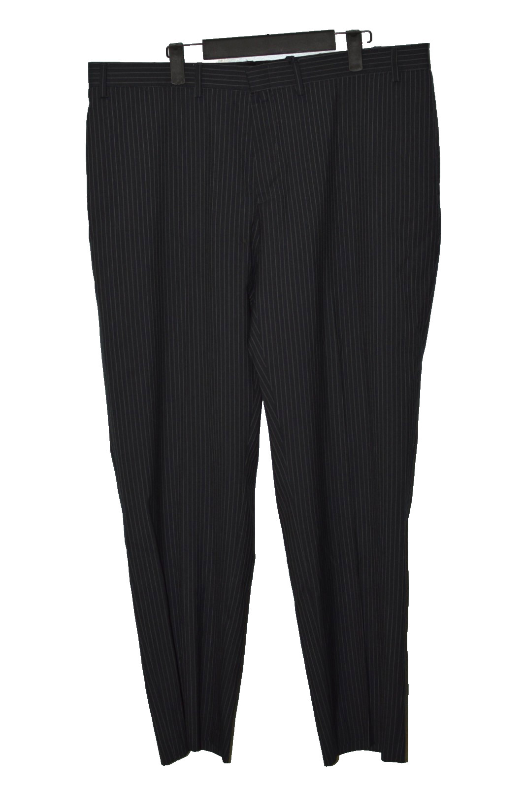 (2Pc Suit 46L 46 Long L) LAUREN RALPH LAUREN black Striped Slim Fit Suit 38x31