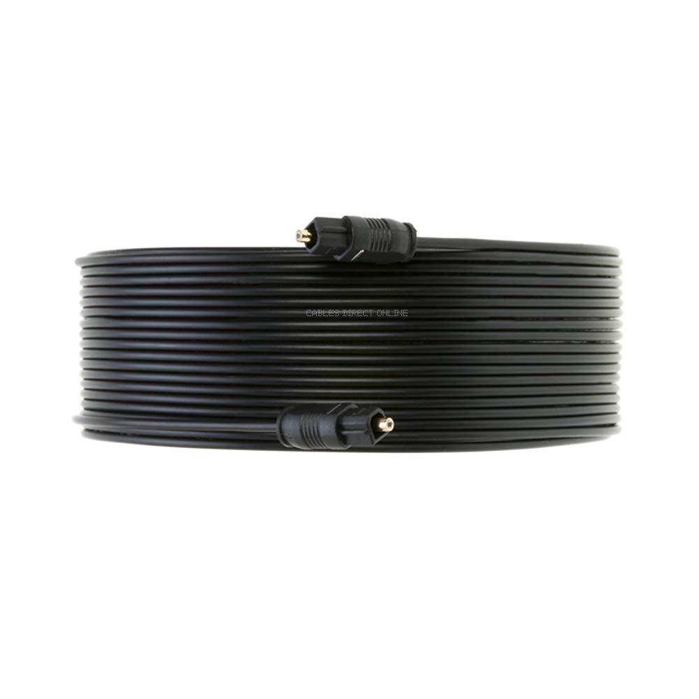 Toslink Cable Fiber Optical Digital Audio SPDIF Sound Bar Cord 1ft - 50ft Lot