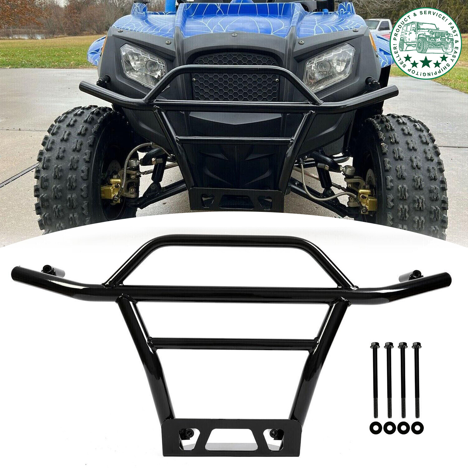 Front Bumper Grille Brush Guard Fits 09-21 Polaris RZR 170 Replacement 2877813