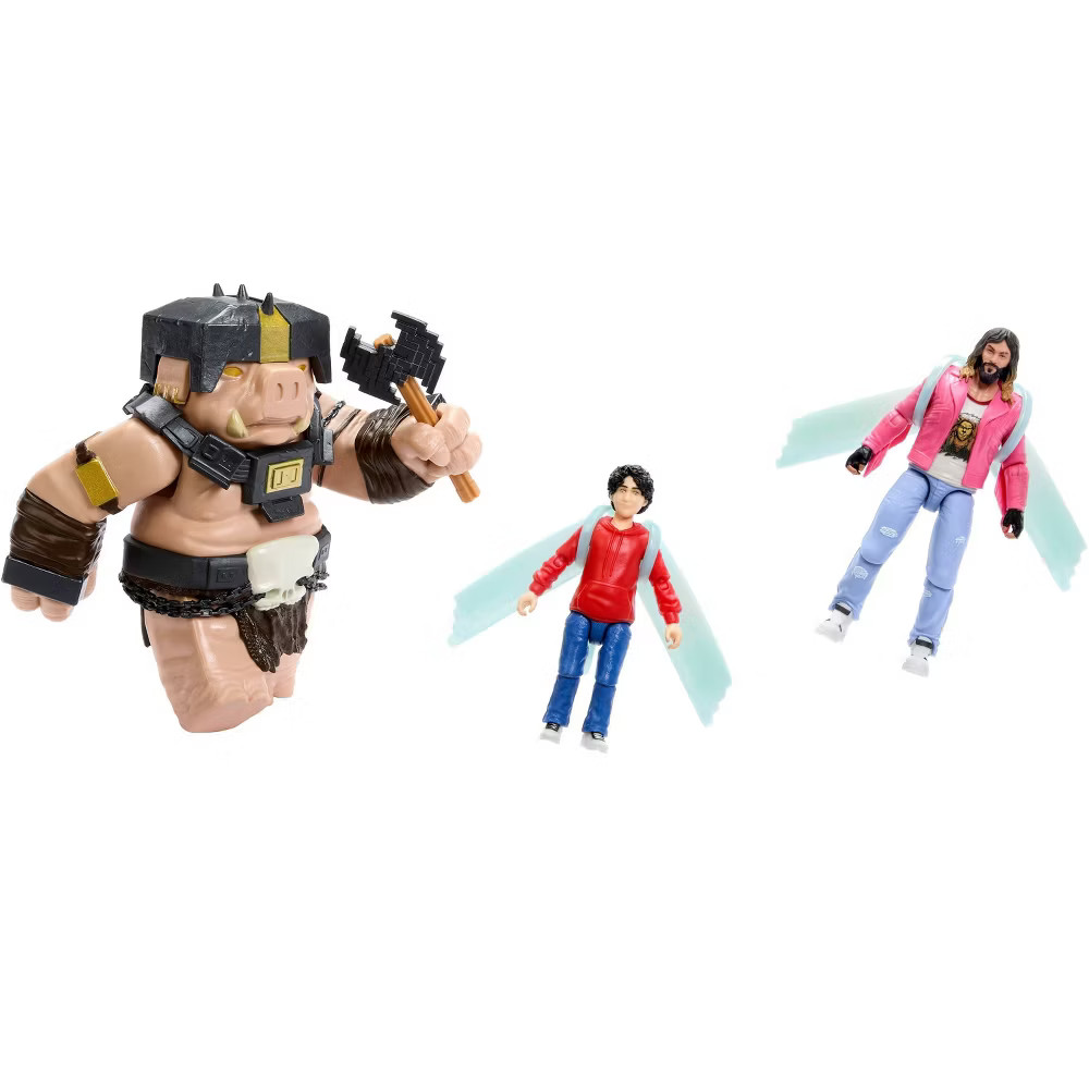 Minecraft A Well-Crafted Escape Figure Pack with 3 Action Figures & 4