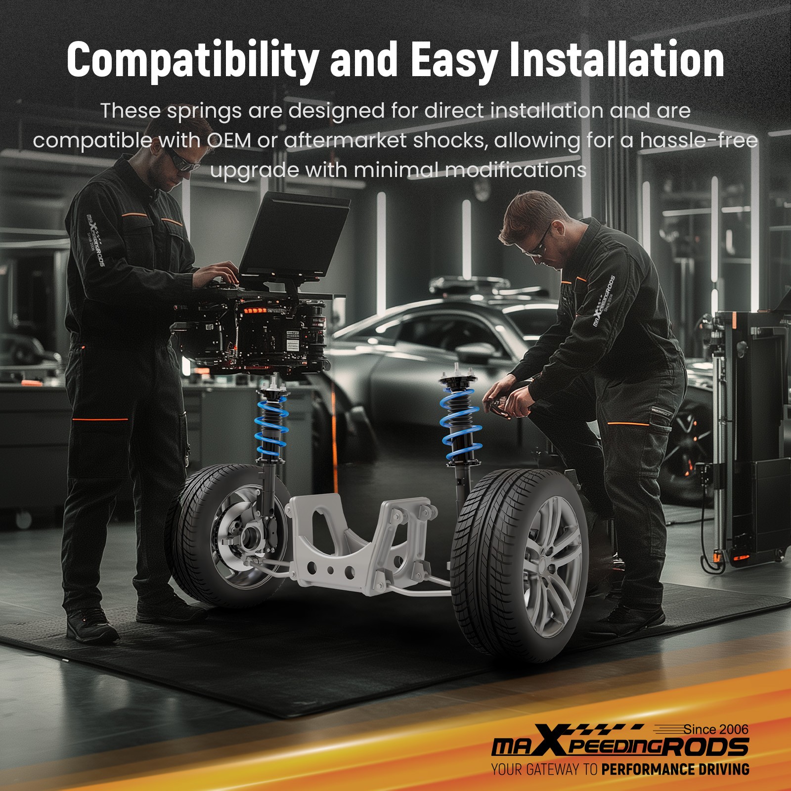 MaXpeedingrods Lowering Sport Springs For Toyota Corolla FWD 2009-2013