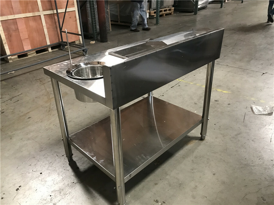 NEW Fried Food Breading Station Prep Table Chicken Seafood Fry Flour Sifter