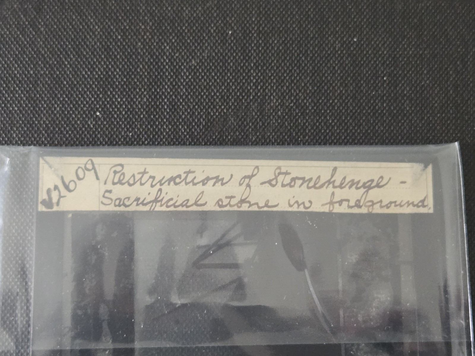 5 Antique Stonehenge Magic Lantern Slides - GWW Photographer - Glass Slides