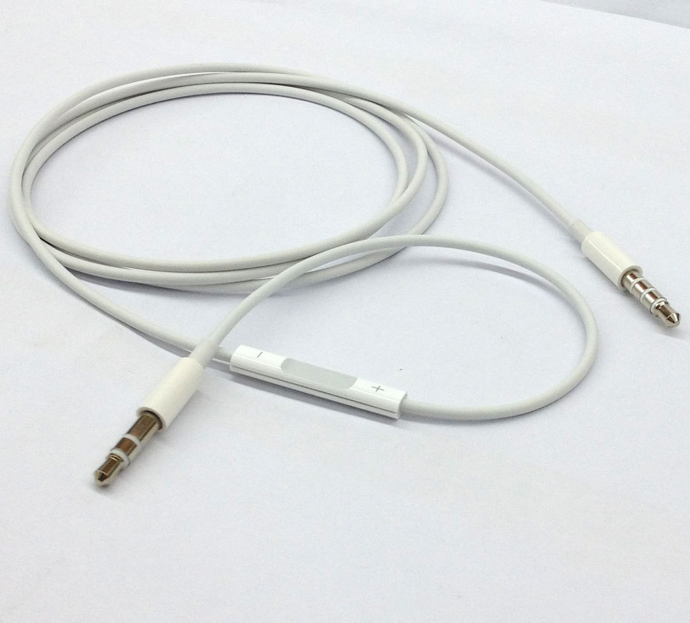 Headphone Car Aux Cable connector Adapter Remote for apple ipod shuffle 3rd 4th