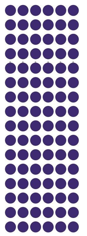3/8" Purple Dots Round Vinyl Color Code Inventory Label Dot Stickers 3/8 Inch
