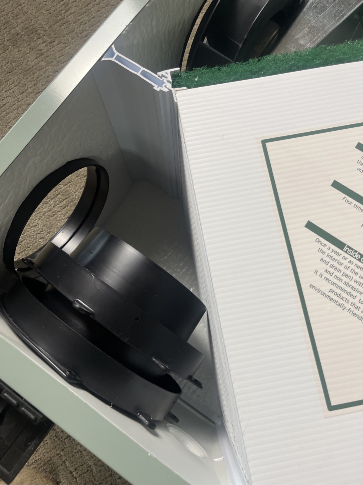 Professional Heat Recovery Ventilator Ducted Greentek Horizontal PH7.15 New HVI