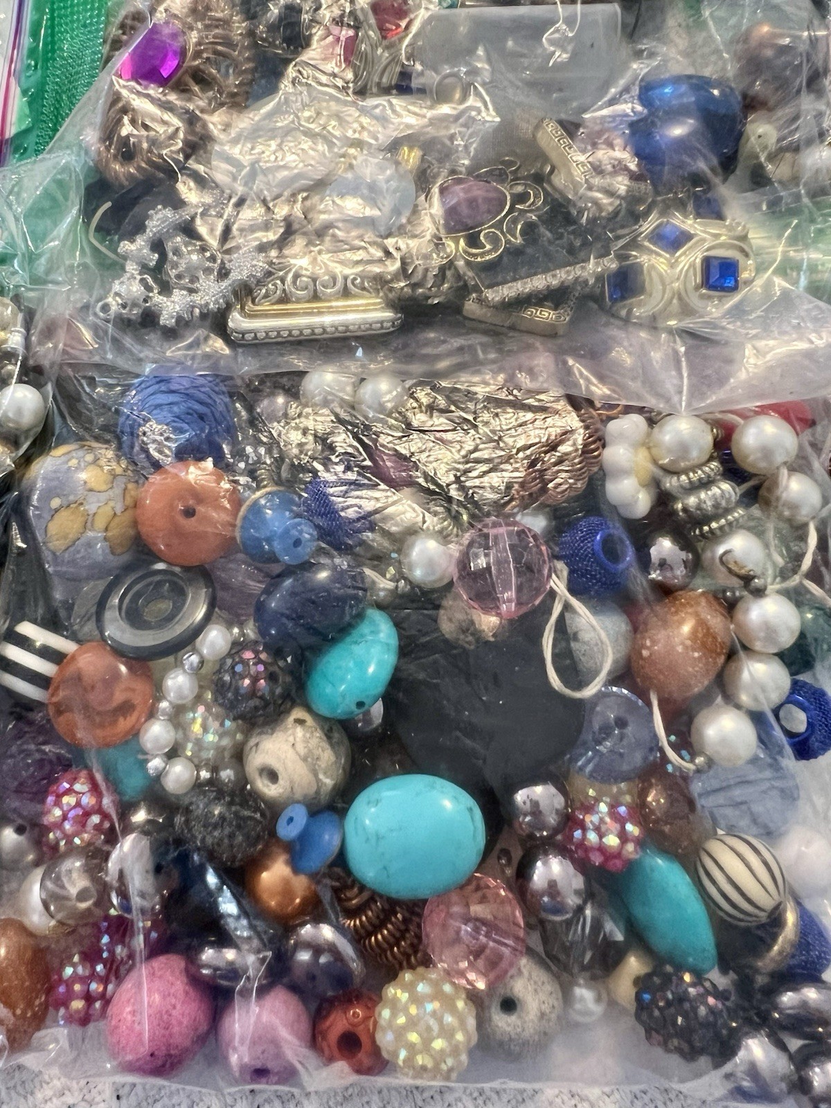 Jewelry Craft Lot 4 Lbs Broken Junk Repurpose Upcycle - Vintage To Now