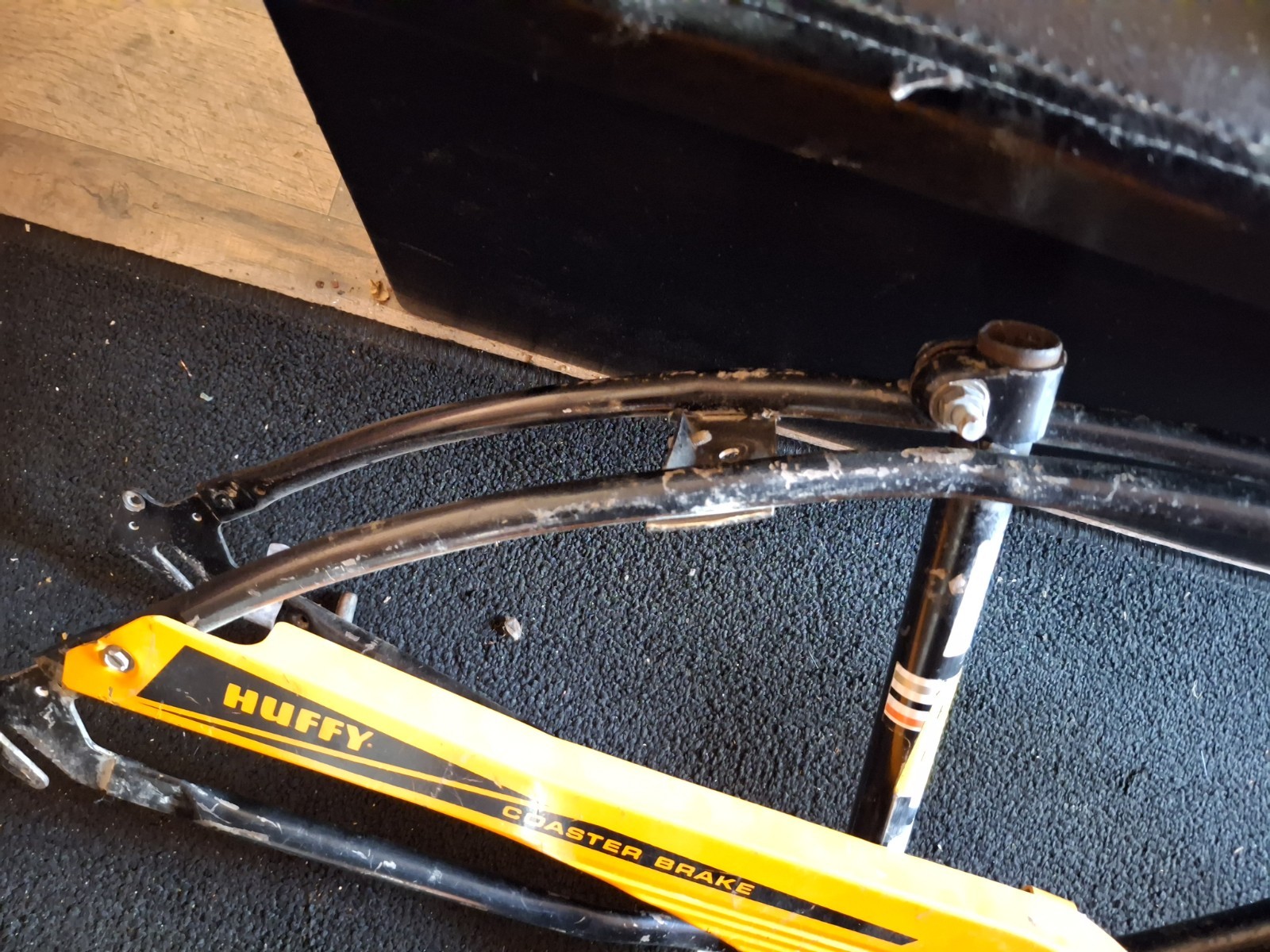 Huffy Muscle Bike 20" Frame Set Og Paint Cheater Slick Dragster Gremlin