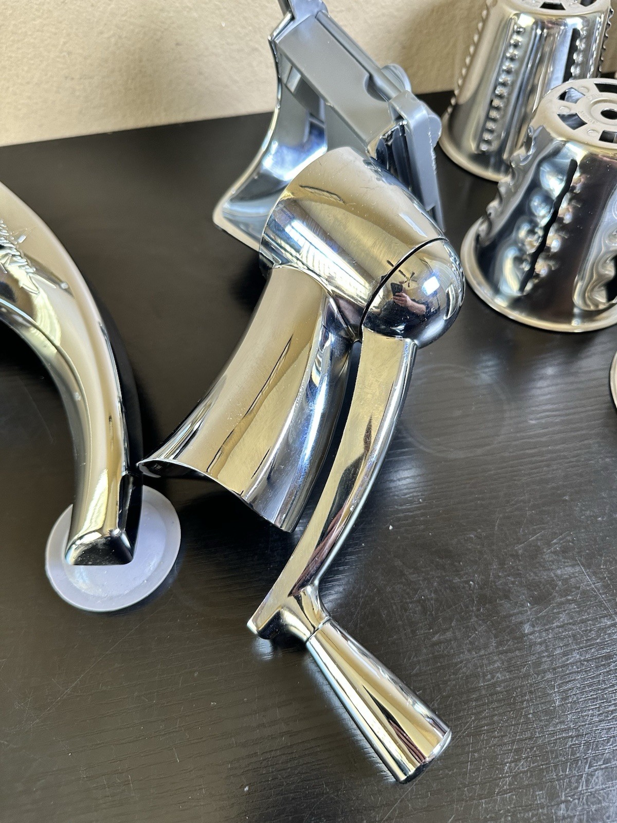 Saladmaster Food Processor V Machine Versa Tec Vegetable Slicer Shredder 5 Cones