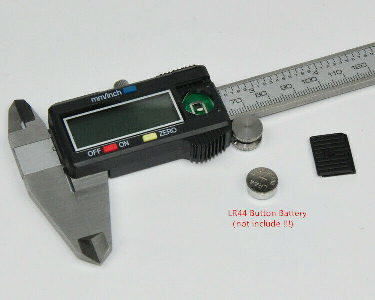 150mm Digital Caliper Vernier Micrometer Electronic Ruler Gauge Stainless Black